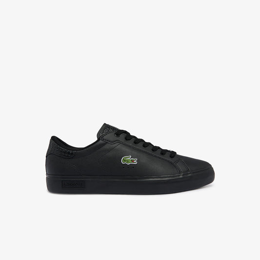 Lacoste Powercourt Burnished Leather Sneakers
